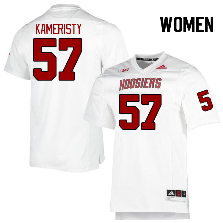 Women #57 Julian Kameristy Indiana Hoosiers College Football Jerseys Stitched-Retro